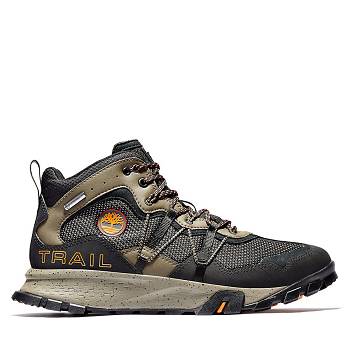 Timberland Garrison Trail Mid - Cierne/ Hnede Nepremokave Topanky Panske, T0124SK